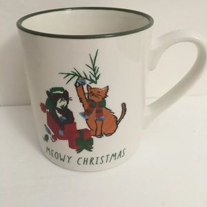 Meowy Christmas Cat Coffee Mug Threshold